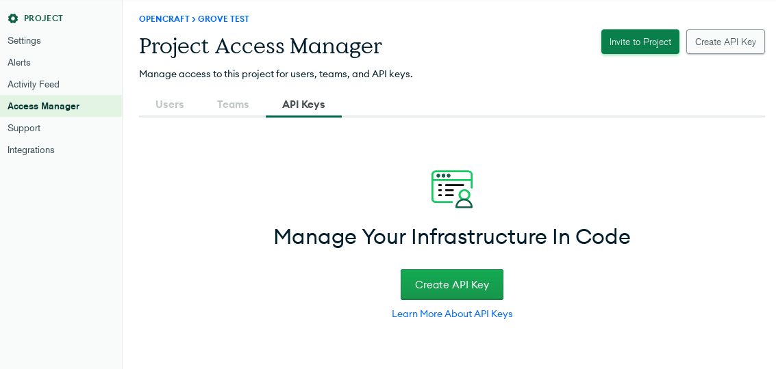 Project Access Manager